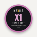 NEXUS X1 Super Soft cue tip tin lid with orchid pink rim