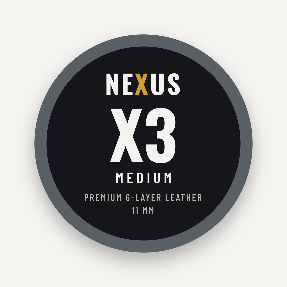 NEXUS X3 Medium cue tip tin lid with grey rim